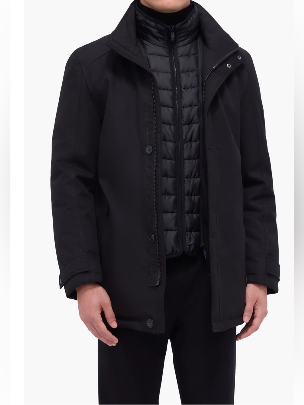 Bugatchi Water Repellent Twill Jacket with Bib Size L